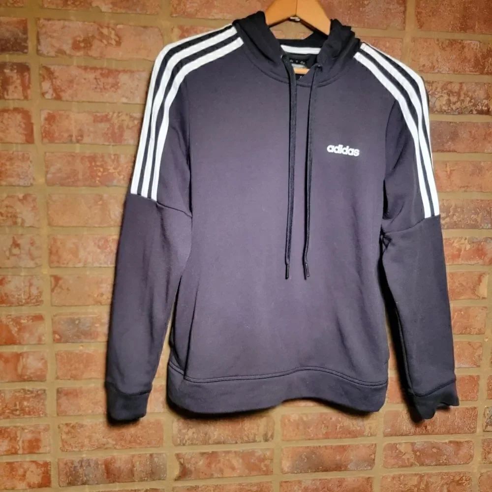 Adidas Hoodie Black and White Women's Size small